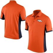 Wholesale Cheap Men's Nike NFL Denver Broncos Orange Team Issue Performance Polo