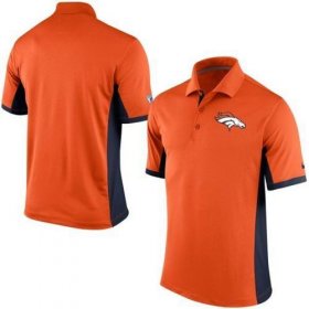 Wholesale Cheap Men\'s Nike NFL Denver Broncos Orange Team Issue Performance Polo