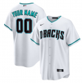 Wholesale Cheap Men's Arizona Diamondbacks Customized White Cool Base Stitched Baseball Jersey
