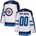 Wholesale Cheap Men's Adidas Jets Personalized Authentic White Road NHL Jersey