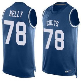 Wholesale Cheap Nike Colts #78 Ryan Kelly Royal Blue Team Color Men\'s Stitched NFL Limited Tank Top Jersey