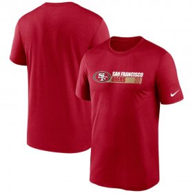 Wholesale Cheap San Francisco 49ers Nike Fan Gear Team Conference Legend Performance T-Shirt Scarlet