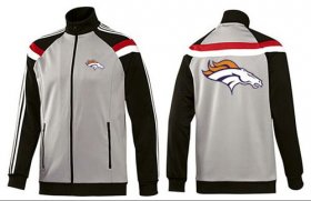 Wholesale Cheap NFL Denver Broncos Team Logo Jacket Grey