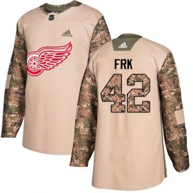 Wholesale Cheap Adidas Red Wings #42 Martin Frk Camo Authentic 2017 Veterans Day Stitched NHL Jersey