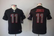 Wholesale Cheap Nike Falcons #11 Julio Jones Black Impact Youth Stitched NFL Limited Jersey