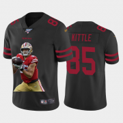 Cheap San Francisco 49ers #85 George Kittle Nike Team Hero 2 Vapor Limited NFL 100 Jersey Black