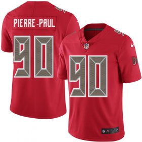 Wholesale Cheap Nike Buccaneers #90 Jason Pierre-Paul Red Men\'s Stitched NFL Limited Rush Jersey