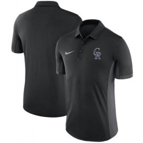 Wholesale Cheap Men\'s Colorado Rockies Nike Black Franchise Polo
