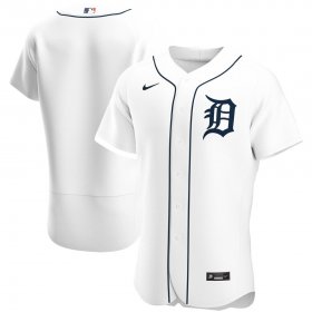 Wholesale Cheap Detroit Tigers Men\'s Nike White Home 2020 Authentic Official Team MLB Jersey
