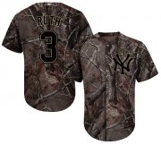 Wholesale Cheap Yankees #3 Babe Ruth Camo Realtree Collection Cool Base Stitched Youth MLB Jersey