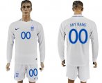 Wholesale Cheap England Personalized Home Long Sleeves Soccer Country Jersey