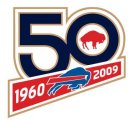 Wholesale Cheap Stitched Buffalo Bills 50th Anniversary Jersey Patch