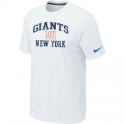 Wholesale Cheap Nike NFL New York Giants Heart & Soul NFL T-Shirt White