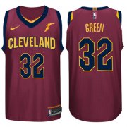 Wholesale Cheap Nike NBA Cleveland Cavaliers #32 Jeff Green Jersey 2017-18 New Season Wine Red Jersey