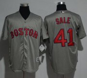 Wholesale Cheap Red Sox #41 Chris Sale Grey New Cool Base Stitched MLB Jersey