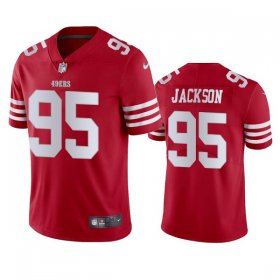 Wholesale Cheap Men\'s San Francisco 49ers #95 Drake Jackson 2022 Red Vapor Untouchable Stitched Football Jersey