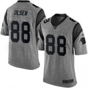 Wholesale Cheap Nike Panthers #88 Greg Olsen Gray Men's Stitched NFL Limited Gridiron Gray Jersey