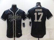 Wholesale Cheap Men's Las Vegas Raiders #17 Davante Adams Black Stitched MLB Flex Base Nike Baseball Jersey
