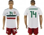 Wholesale Cheap Mexico #14 J.Hernandez Away Soccer Country Jersey