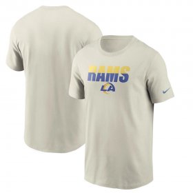 Wholesale Cheap Los Angeles Rams Nike Split T-Shirt Bone