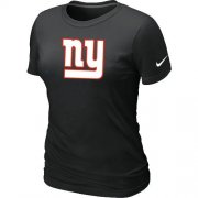 Wholesale Cheap Women's Nike New York Giants Logo NFL T-Shirt Black