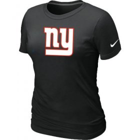 Wholesale Cheap Women\'s Nike New York Giants Logo NFL T-Shirt Black