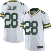 Wholesale Cheap Men's Green Bay Packers #28 A.J. Dillon White Vapor Untouchable Limited Stitched Jersey