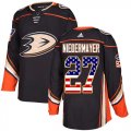 Wholesale Cheap Adidas Ducks #27 Scott Niedermayer Black Home Authentic USA Flag Stitched NHL Jersey