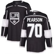 Wholesale Cheap Adidas Kings #70 Tanner Pearson Black Home Authentic Stitched NHL Jersey