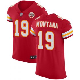 Wholesale Cheap Nike Chiefs #19 Joe Montana Red Team Color Men\'s Stitched NFL Vapor Untouchable Elite Jersey