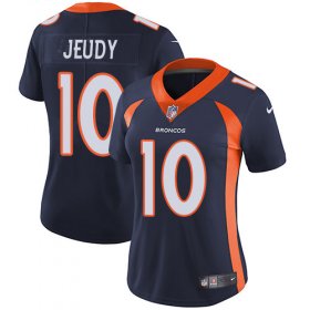 Wholesale Cheap Nike Broncos #10 Jerry Jeudy Navy Blue Alternate Women\'s Stitched NFL Vapor Untouchable Limited Jersey
