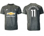 Wholesale Cheap Men 2020-2021 club Manchester United away aaa version 11 black Soccer Jerseys