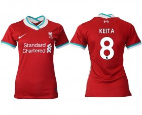 Wholesale Cheap Women 2020-2021 Liverpool home aaa version 8 red Soccer Jerseys
