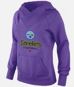 Wholesale Cheap Women's Pittsburgh Steelers Big & Tall Critical Victory Pullover Hoodie Purple