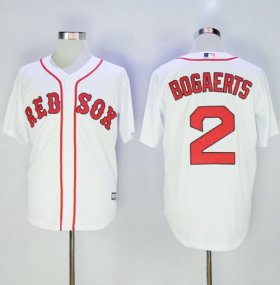 Wholesale Cheap Red Sox #2 Xander Bogaerts White New Cool Base Stitched MLB Jersey