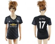 Wholesale Cheap Women's Manchester United #17 Blind Away Soccer Club Jersey