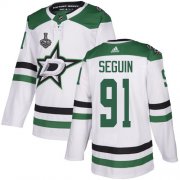Wholesale Cheap Adidas Stars #91 Tyler Seguin White Road Authentic 2020 Stanley Cup Final Stitched NHL Jersey