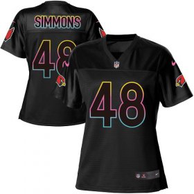 Wholesale Cheap Nike Cardinals #48 Isaiah Simmons Black Women\'s NFL Fashion Game Jersey