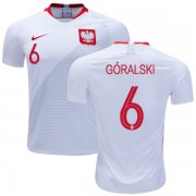 Wholesale Cheap Poland #6 Goralski Home Soccer Country Jersey