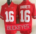 Wholesale Cheap Ohio State Buckeyes #16 J.T. Barrett Red 2015 College Football Nike Limited Jersey