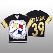 Wholesale Cheap NFL Pittsburgh Steelers #39 Minkah Fitzpatrick Black Men's Mitchell & Nell Big Face Fashion Limited NFL Jersey
