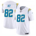 Cheap Men's Los Angeles Chargers #82 Brenden Rice White 2024 Draft Vapor Limited Football Stitched Jersey