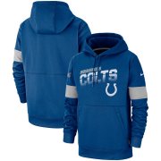 Wholesale Cheap Indianapolis Colts Nike Sideline Team Logo Performance Pullover Hoodie Royal