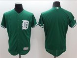 Wholesale Cheap Tigers Blank Green Celtic Flexbase Authentic Collection Stitched MLB Jersey