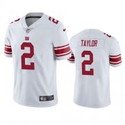 Wholesale Men's New York Giants #2 Tyrod Taylor White Vapor Untouchable Limited Stitched Jersey