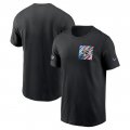 Wholesale Cheap Men's Baltimore Ravens Black 2023 Crucial Catch Sideline Tri-Blend T-Shirt