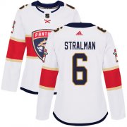 Wholesale Cheap Adidas Panthers #6 Anton Stralman White Road Authentic Women's Stitched NHL Jersey