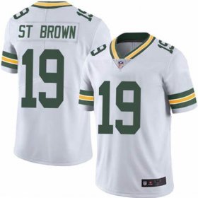 Wholesale Cheap Nike Packers 19 Equanimeous St. Brown White Vapor Untouchable Limited Jersey