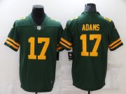 Wholesale Cheap Men's Green Bay Packers #17 Davante Adams Green Yellow 2021 Vapor Untouchable Stitched NFL Nike Limited Jersey