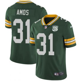 Wholesale Cheap Nike Packers #31 Adrian Amos Green Team Color Men\'s 100th Season Stitched NFL Vapor Untouchable Limited Jersey
